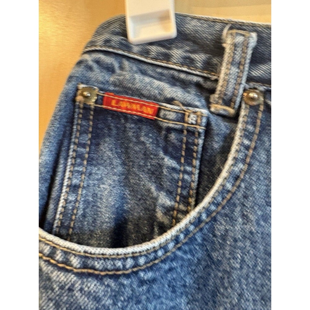 Vintage Lawman Straight Leg Jeans Women's 9 HIgh Rise Blue Western Cowgirl - Picture 3 of 8
